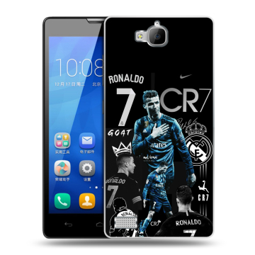 Пластиковый чехол на Huawei Honor 3c с принтом Реал Роналдо