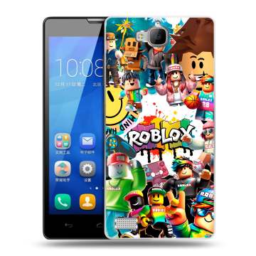 Пластиковый чехол на Huawei Honor 3c с принтом Roblox Роблокс Пластиковый чехол на Huawei Honor 3c с принтом Roblox Роблокс