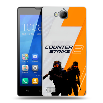 Пластиковый чехол на Huawei Honor 3c с принтом Counter Strike