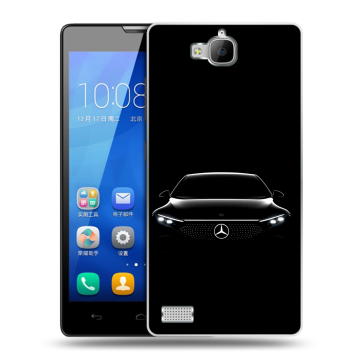 Пластиковый чехол на Huawei Honor 3c с принтом Mercedes Мерседес Пластиковый чехол на Huawei Honor 3c с принтом Mercedes Мерседес