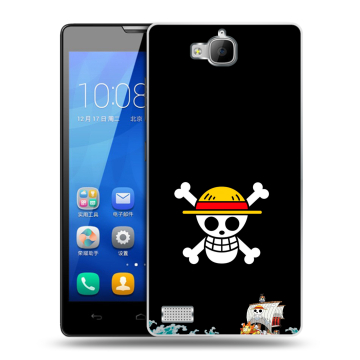Пластиковый чехол на Huawei Honor 3c с принтом One Piece Ван Пис Пластиковый чехол на Huawei Honor 3c с принтом One Piece Ван Пис