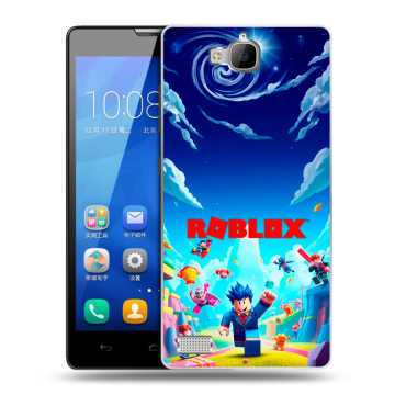 Пластиковый чехол на Huawei Honor 3c с принтом Roblox Роблокс Пластиковый чехол на Huawei Honor 3c с принтом Roblox Роблокс