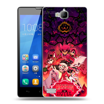 Пластиковый чехол на Huawei Honor 3c с принтом Hazbin Hotel Отель Хазбин Пластиковый чехол на Huawei Honor 3c с принтом Hazbin Hotel Отель Хазбин