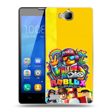Пластиковый чехол на Huawei Honor 3c с принтом Roblox Роблокс Пластиковый чехол на Huawei Honor 3c с принтом Roblox Роблокс