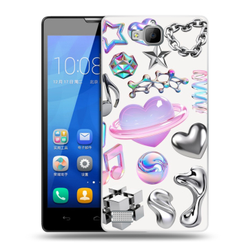 Пластиковый чехол на Huawei Honor 3c с принтом Y2K