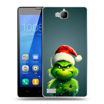 Пластиковый чехол на Huawei Honor 3c с принтом Новый год Пластиковый чехол на Huawei Honor 3c с принтом Новый год