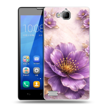 Пластиковый чехол на Huawei Honor 3c с принтом женский
