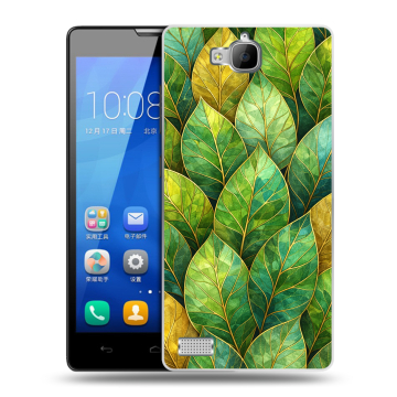 Пластиковый чехол на Huawei Honor 3c с принтом женский