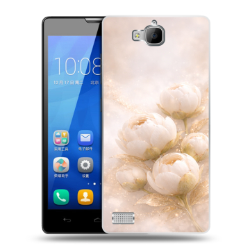 Пластиковый чехол на Huawei Honor 3c с принтом женский