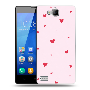 Пластиковый чехол на Huawei Honor 3c с принтом для девочек