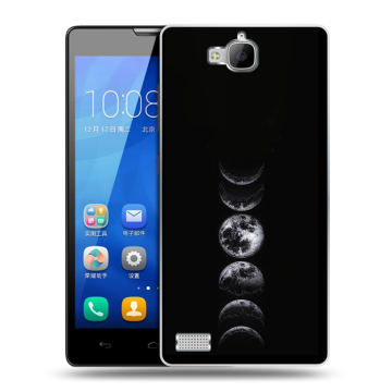 Пластиковый чехол на Huawei Honor 3c с принтом женский Пластиковый чехол на Huawei Honor 3c с принтом женский