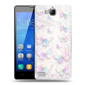 Пластиковый чехол на Huawei Honor 3c с принтом женский