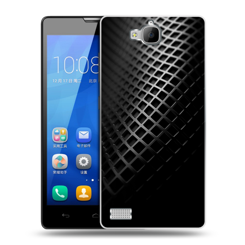 Пластиковый чехол на Huawei Honor 3c с принтом Текстура металла Пластиковый чехол на Huawei Honor 3c с принтом Текстура металла
