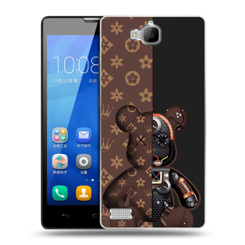 Пластиковый чехол на Huawei Honor 3c с принтом Луи робот Пластиковый чехол на Huawei Honor 3c с принтом Луи робот