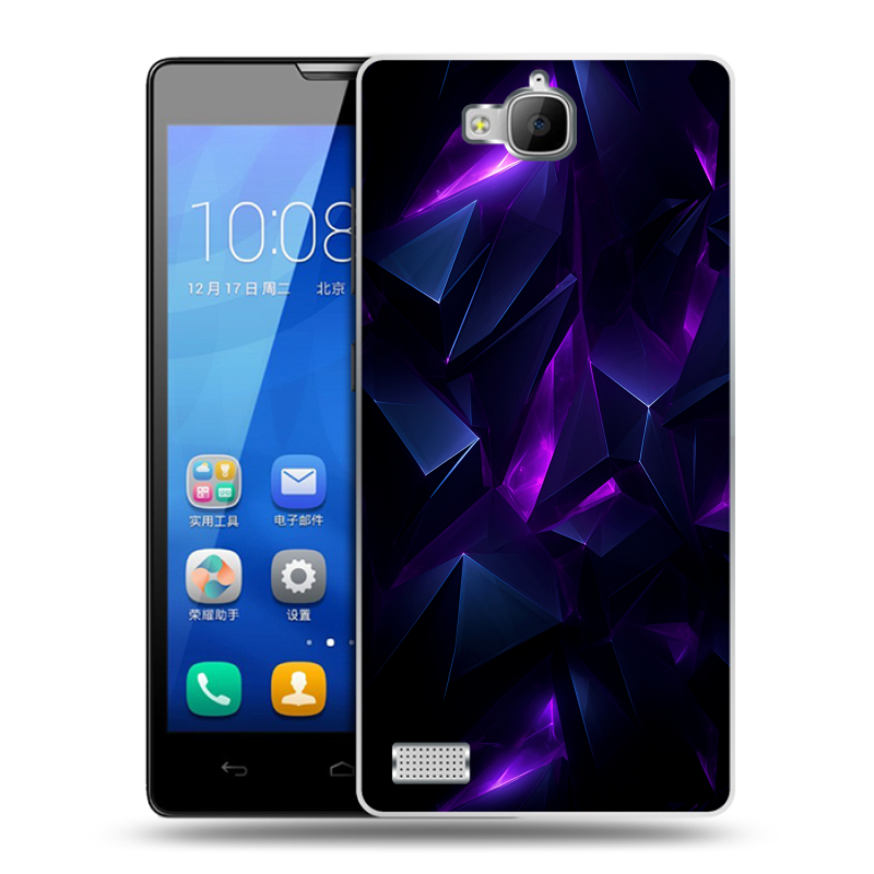 Пластиковый чехол на Huawei Honor 3c с принтом Абстракиция Пластиковый чехол на Huawei Honor 3c с принтом Абстракиция