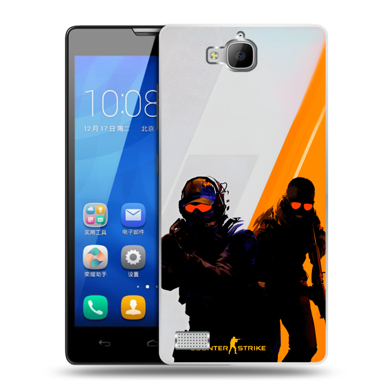 Пластиковый чехол на Huawei Honor 3c с принтом Контер страйк Counter strike Пластиковый чехол на Huawei Honor 3c с принтом Контер страйк Counter strike