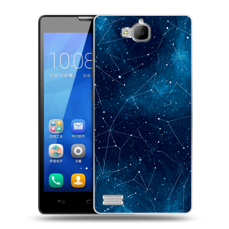 Пластиковый чехол на Huawei Honor 3c с принтом Космос звезды Пластиковый чехол на Huawei Honor 3c с принтом Космос звезды