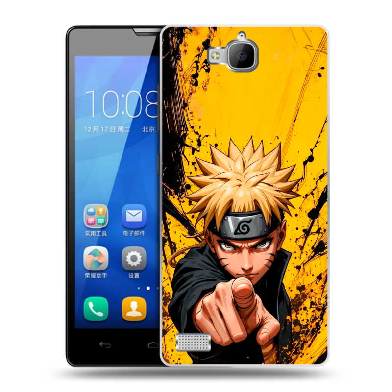 Пластиковый чехол на Huawei Honor 3c с принтом Naruto Наруто Пластиковый чехол на Huawei Honor 3c с принтом Naruto Наруто