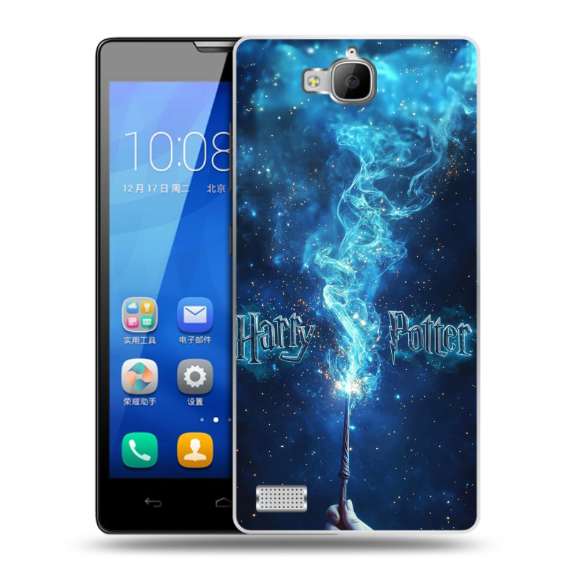 Пластиковый чехол на Huawei Honor 3c с принтом Harry Potter Гарри Поттер Пластиковый чехол на Huawei Honor 3c с принтом Harry Potter Гарри Поттер
