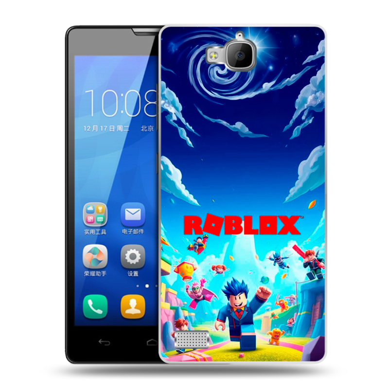 Пластиковый чехол на Huawei Honor 3c с принтом Roblox Роблокс Пластиковый чехол на Huawei Honor 3c с принтом Roblox Роблокс