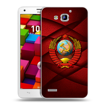 Пластиковый чехол на Huawei Honor 3x с принтом Герб СССР Пластиковый чехол на Huawei Honor 3x с принтом Герб СССР