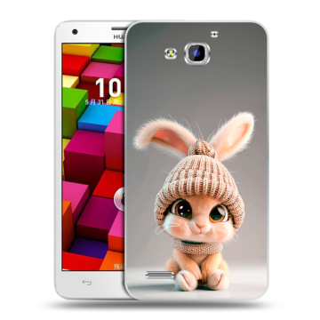 Пластиковый чехол на Huawei Honor 3x с принтом Кролик Пластиковый чехол на Huawei Honor 3x с принтом Кролик