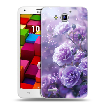 Пластиковый чехол на Huawei Honor 3x с принтом Розы цветы Пластиковый чехол на Huawei Honor 3x с принтом Розы цветы
