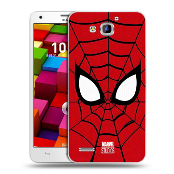 Пластиковый чехол на Huawei Honor 3x с принтом человек паук spiderman Пластиковый чехол на Huawei Honor 3x с принтом человек паук spiderman