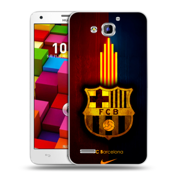 Пластиковый чехол на Huawei Honor 3x с принтом Барселона Barcelona Пластиковый чехол на Huawei Honor 3x с принтом Барселона Barcelona