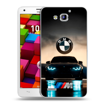 Пластиковый чехол на Huawei Honor 3x с принтом БМВ BMW Пластиковый чехол на Huawei Honor 3x с принтом БМВ BMW