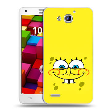 Пластиковый чехол на Huawei Honor 3x с принтом спанчбоб спанч боб Пластиковый чехол на Huawei Honor 3x с принтом спанчбоб спанч боб