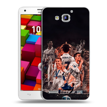 Пластиковый чехол на Huawei Honor 3x с принтом Реал Роналдо Real Ronaldo Пластиковый чехол на Huawei Honor 3x с принтом Реал Роналдо Real Ronaldo
