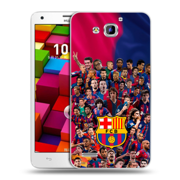 Пластиковый чехол на Huawei Honor 3x с принтом Барселона Barcelona Пластиковый чехол на Huawei Honor 3x с принтом Барселона Barcelona