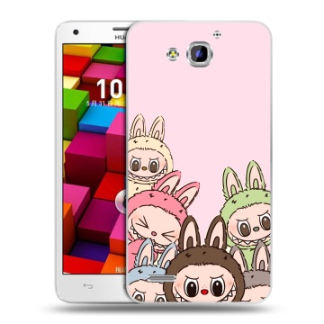 Пластиковый чехол на Huawei Honor 3x с принтом Лабубу Пластиковый чехол на Huawei Honor 3x с принтом Лабубу