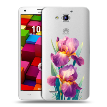 Пластиковый чехол на Huawei Honor 3x с принтом Цветы орхидеи Пластиковый чехол на Huawei Honor 3x с принтом Цветы орхидеи