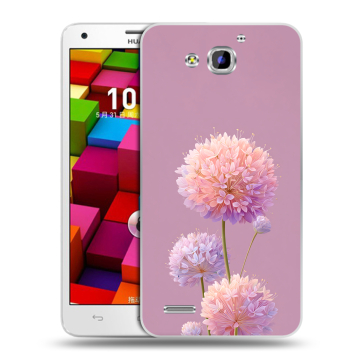 Пластиковый чехол на Huawei Honor 3x с принтом Цветы