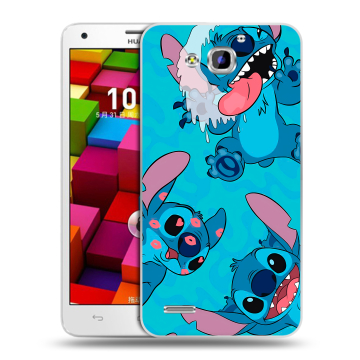 Пластиковый чехол на Huawei Honor 3x с принтом Лило и Стич Пластиковый чехол на Huawei Honor 3x с принтом Лило и Стич