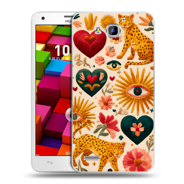 Пластиковый чехол на Huawei Honor 3x с принтом Модный принт Пластиковый чехол на Huawei Honor 3x с принтом Модный принт