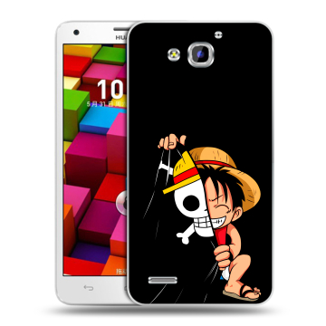 Пластиковый чехол на Huawei Honor 3x с принтом One Piece Ван Пис