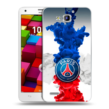 Пластиковый чехол на Huawei Honor 3x с принтом PSG ПСЖ