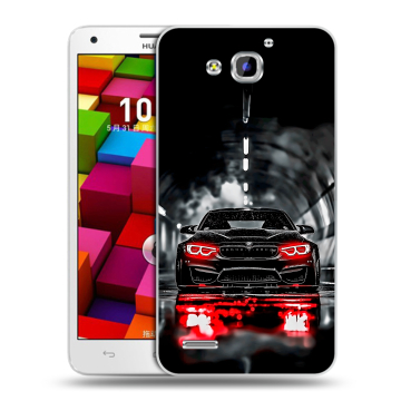 Пластиковый чехол на Huawei Honor 3x с принтом BMW БМВ Пластиковый чехол на Huawei Honor 3x с принтом BMW БМВ