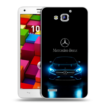 Пластиковый чехол на Huawei Honor 3x с принтом Mercedes Мерседес Пластиковый чехол на Huawei Honor 3x с принтом Mercedes Мерседес