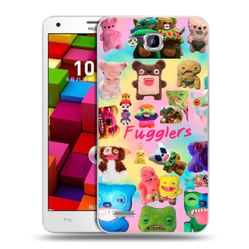 Пластиковый чехол на Huawei Honor 3x с принтом Флагер Fuggler