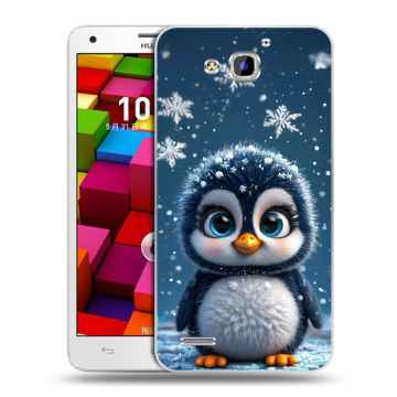 Пластиковый чехол на Huawei Honor 3x с принтом Новый год