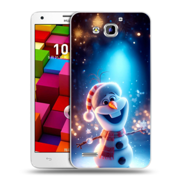 Пластиковый чехол на Huawei Honor 3x с принтом Новый год