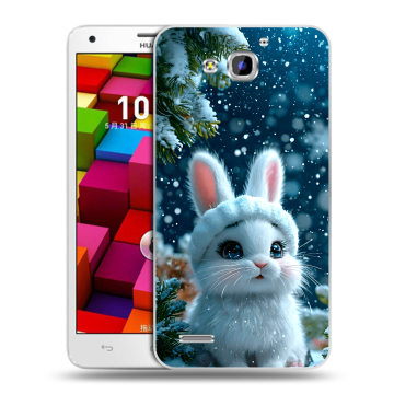 Пластиковый чехол на Huawei Honor 3x с принтом Новый год