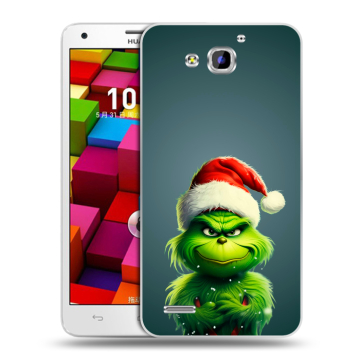 Пластиковый чехол на Huawei Honor 3x с принтом Новый год