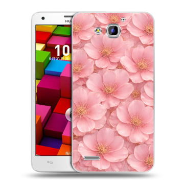 Пластиковый чехол на Huawei Honor 3x с принтом женский