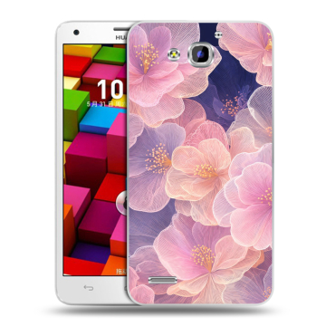 Пластиковый чехол на Huawei Honor 3x с принтом женский