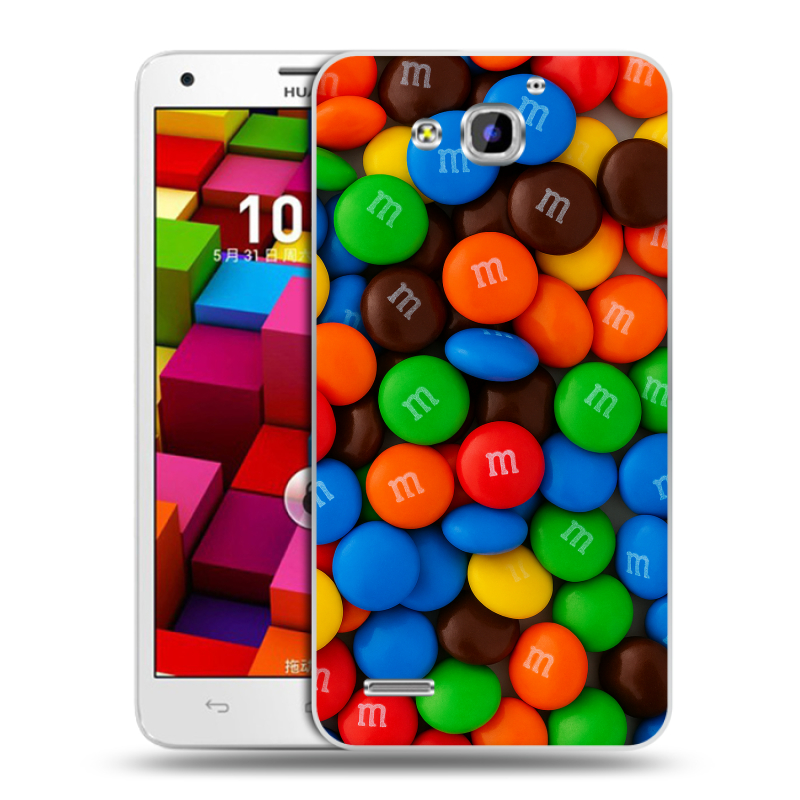 Пластиковый чехол на Huawei Honor 3x с принтом Конфеты Пластиковый чехол на Huawei Honor 3x с принтом Конфеты